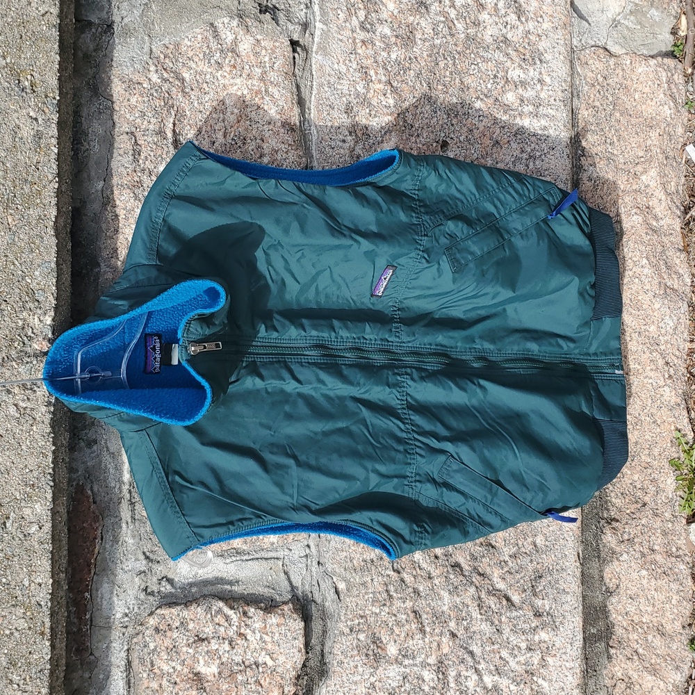 Vintage Patagonia Hunter Green Shelled Synchilla Men's Vest Made In USA Medium